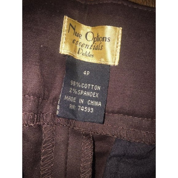 NWT Dana Nue Options Essentials Petites Women's Cropped Pants Size 4P - Picture 6 of 6